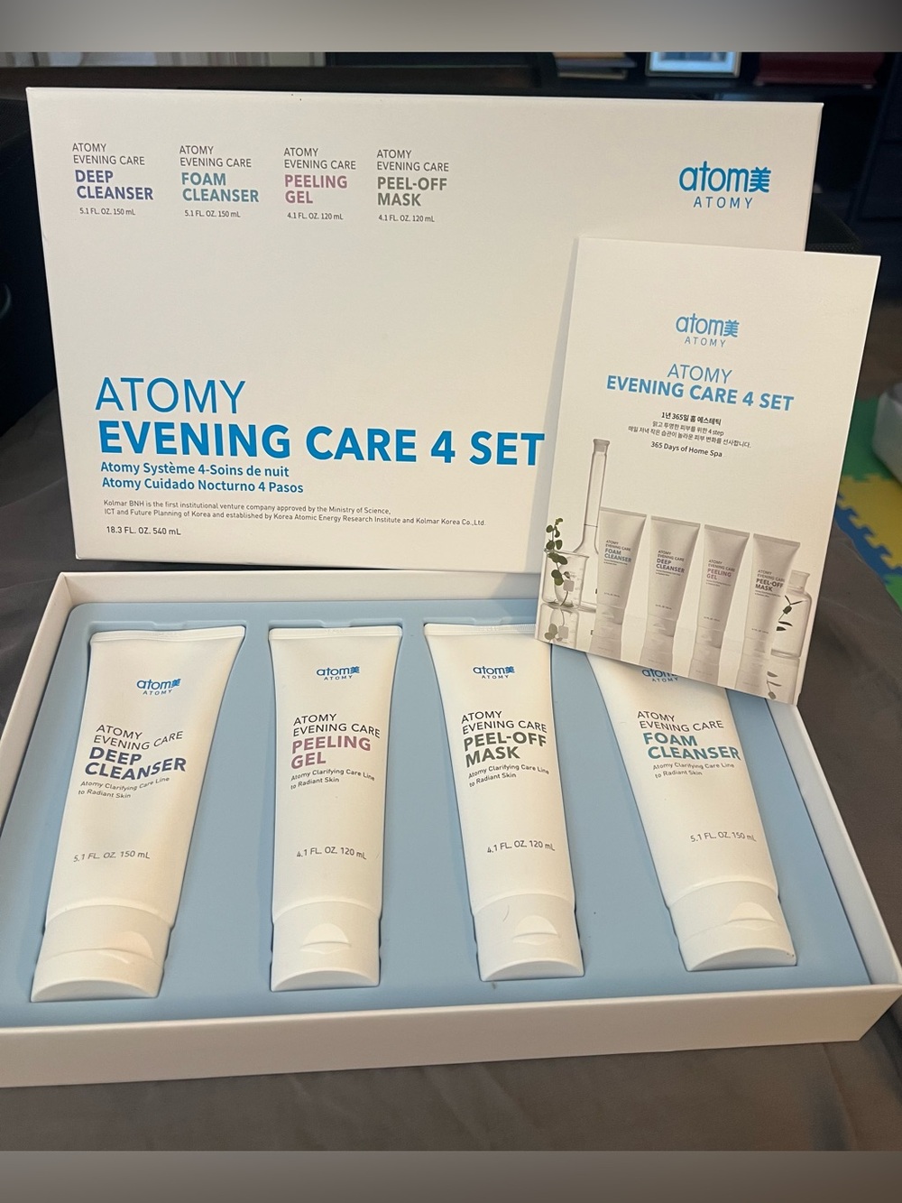 Atomy Evening Care 4 Set Deep Cleanser Foam Peeling Gel Mask